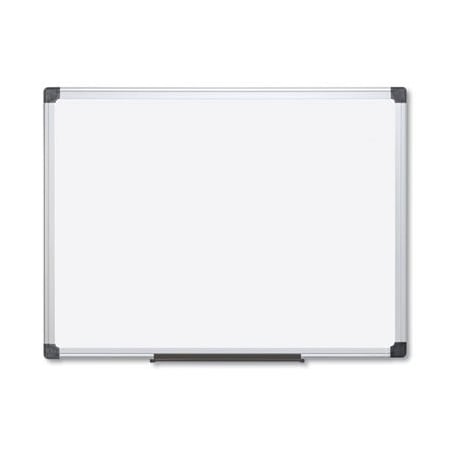 Bi-Silque MasterVisi, Value Lacquered Steel Magnetic Dry Erase Board, 48 X 96, White, Aluminum Frame MA2107170